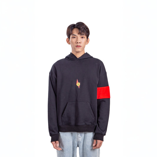 BLACK GLOBAL HOODIE