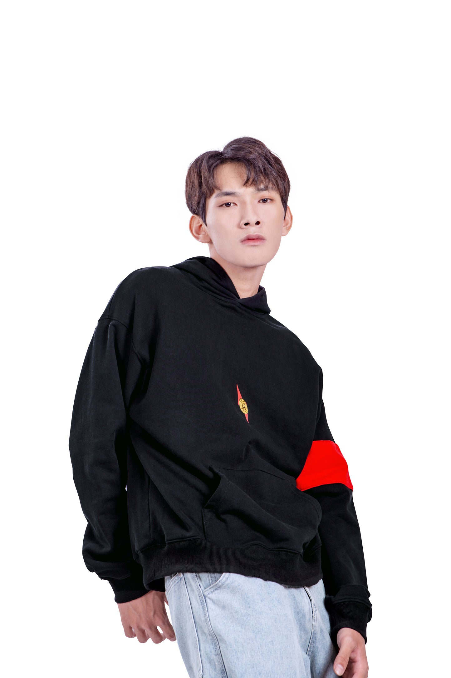 BLACK GLOBAL HOODIE