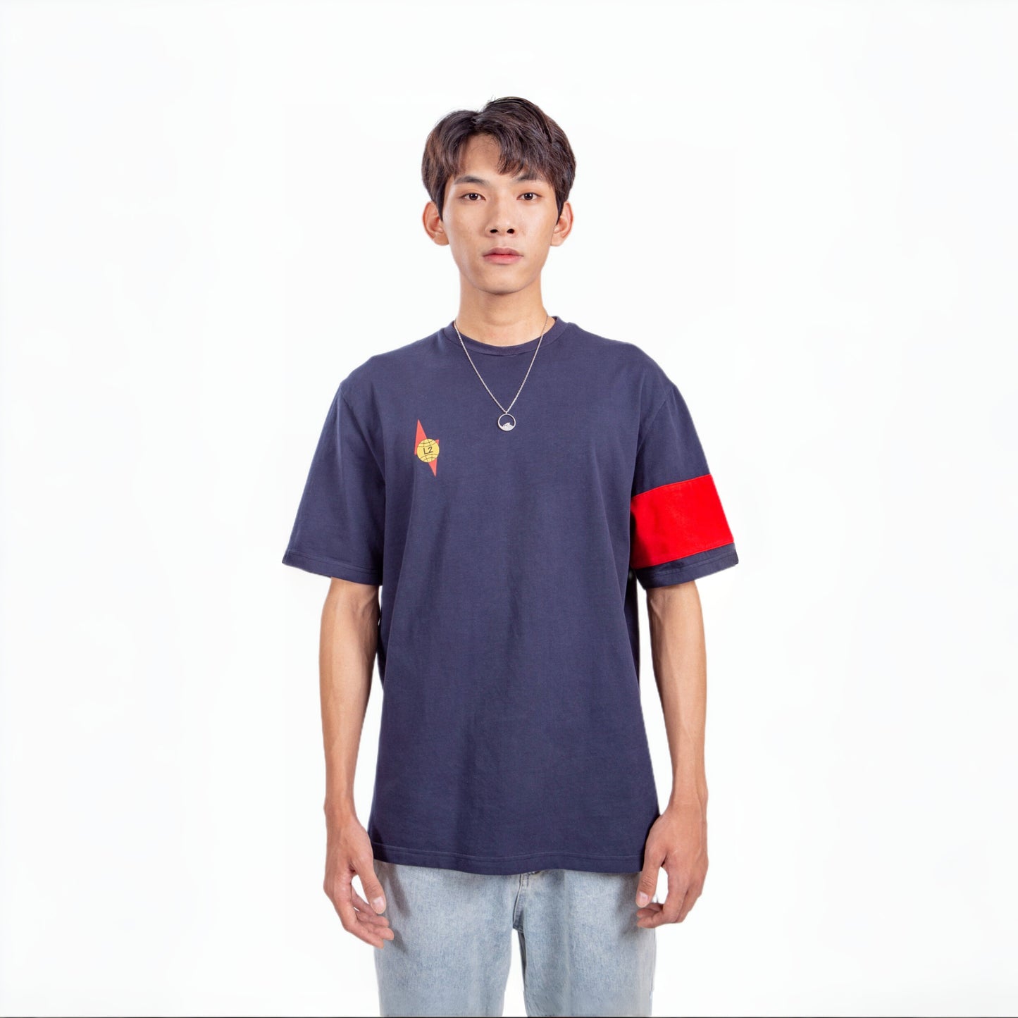 NAVY GLOBAL T-SHIRT