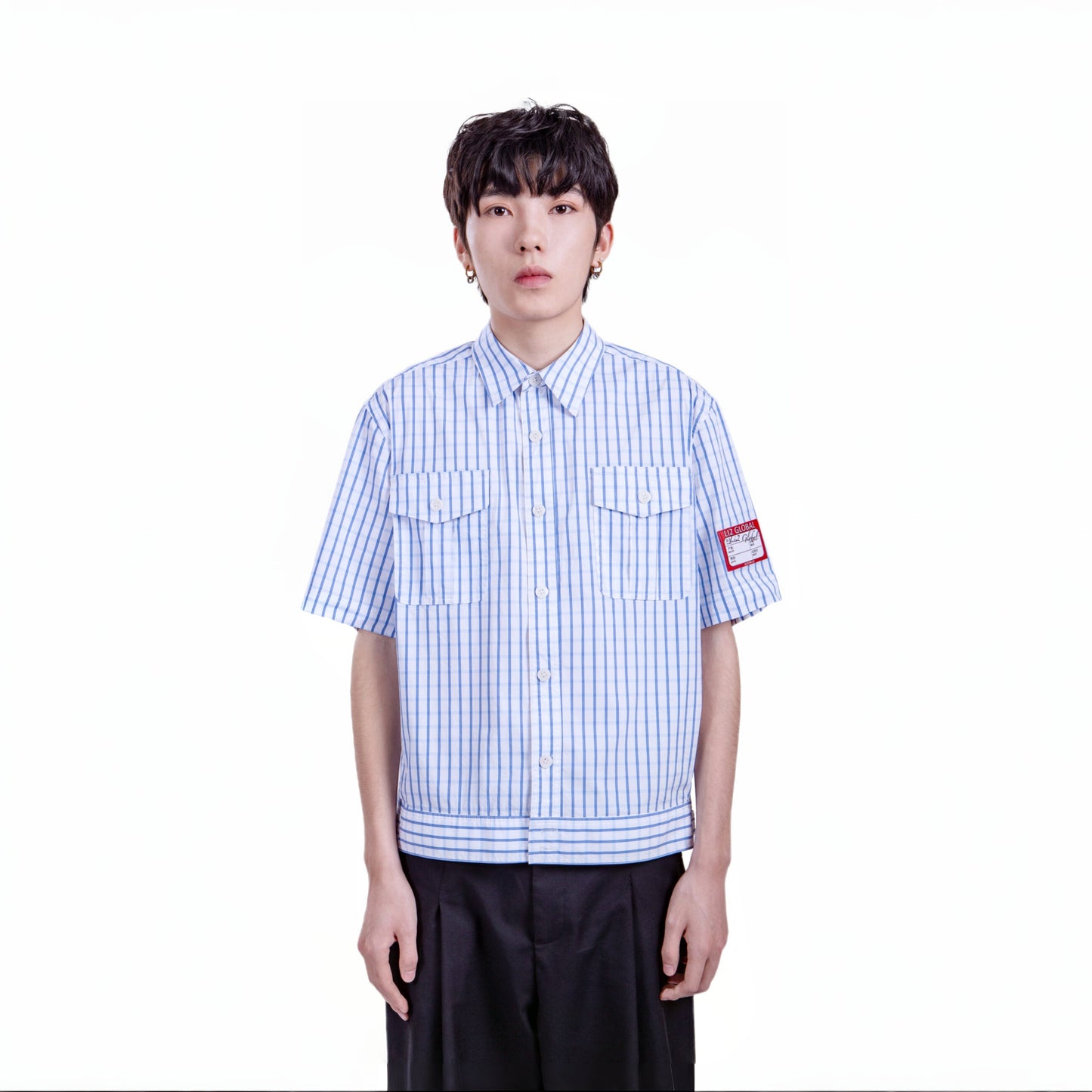 STRIPED WHITE MANAGEMENT SHIRT