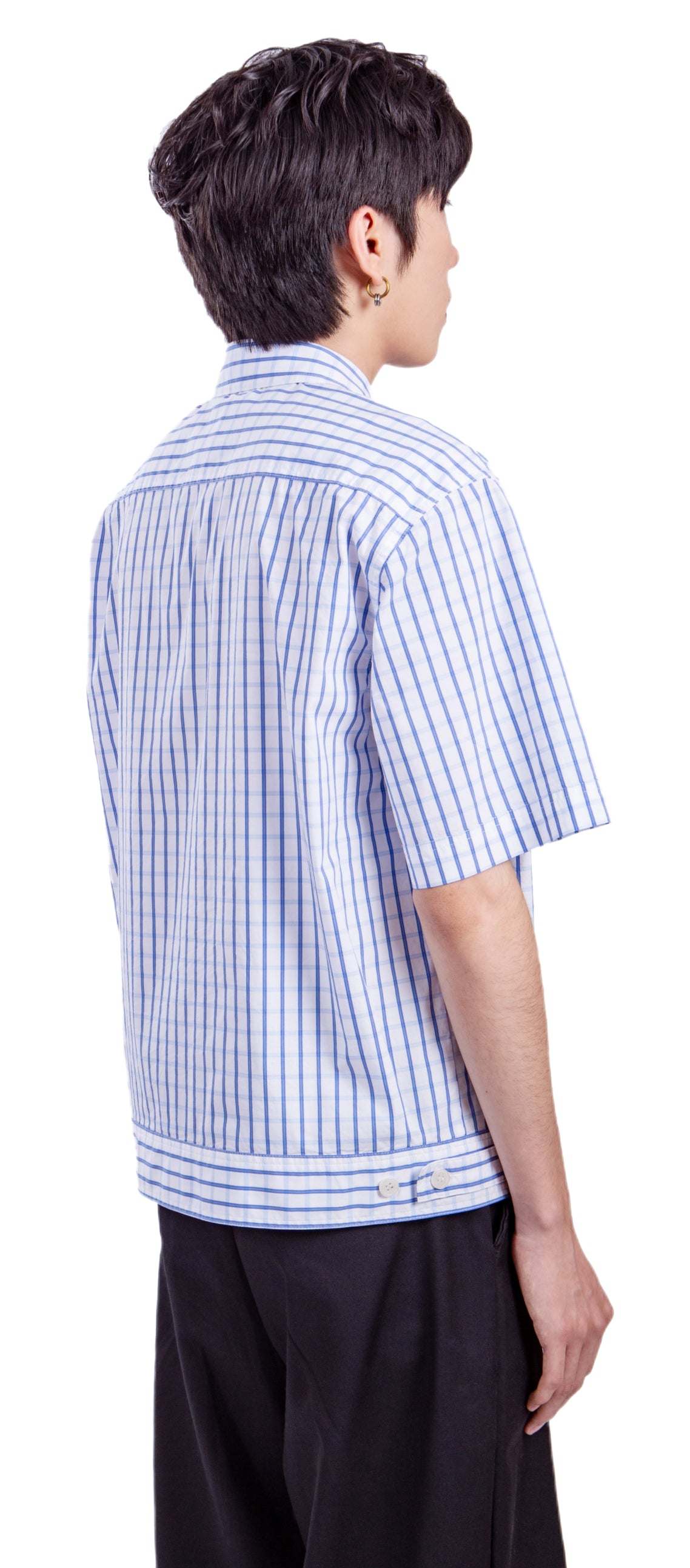 STRIPED WHITE MANAGEMENT SHIRT